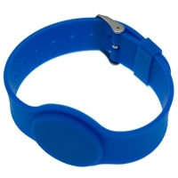 Justerbart silikone armbånd, Salto kompatibelt, blå