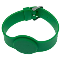 Justerbart silikone armbånd, Salto kompatibelt, grøn